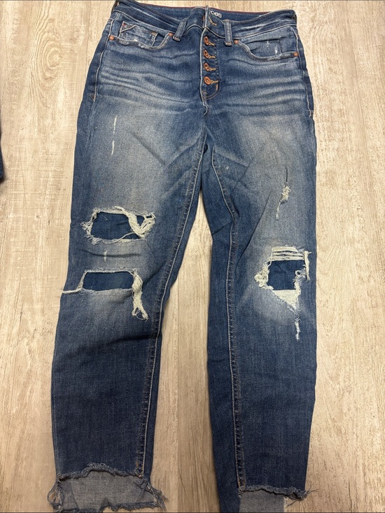 Maurices Other - Maurices Distressed Dark Blue Slim Straight Jeans